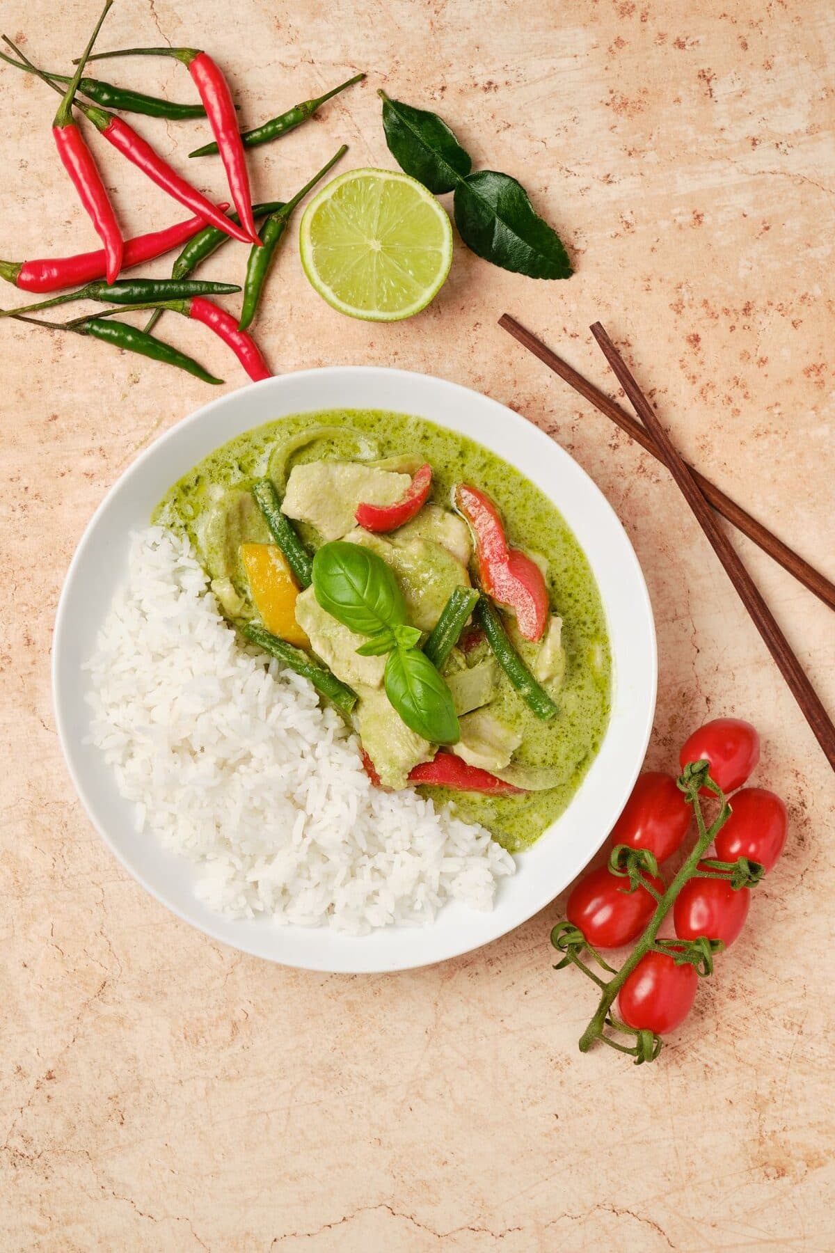 Thai Green Chicken Curry & Rice