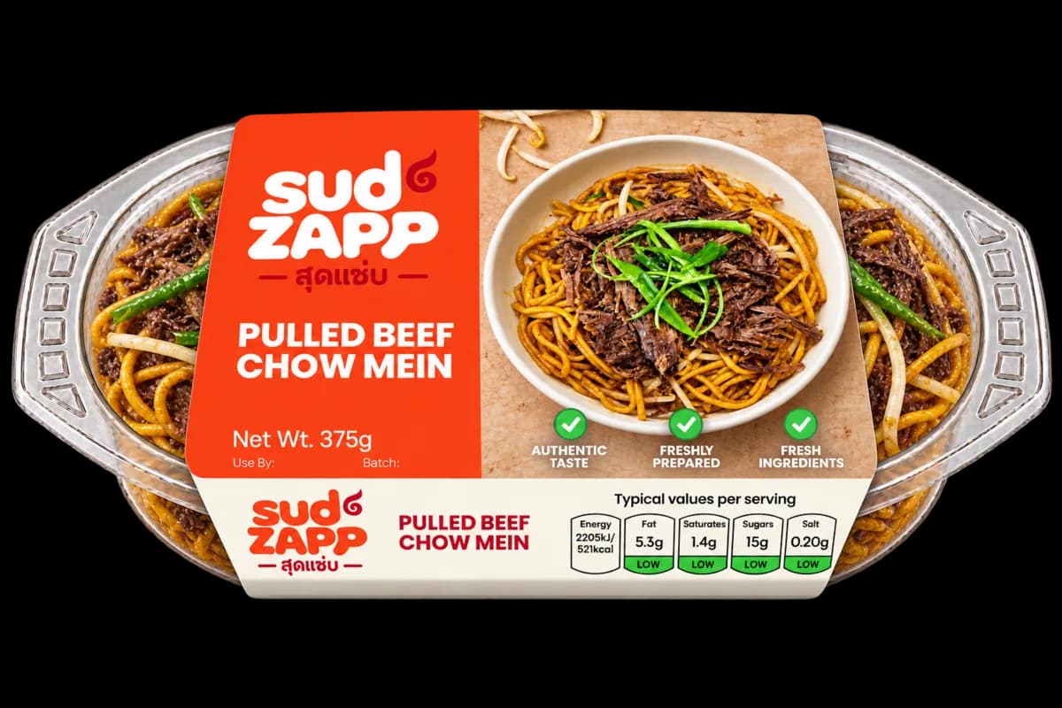 Pulled Beef Chow Mein pack